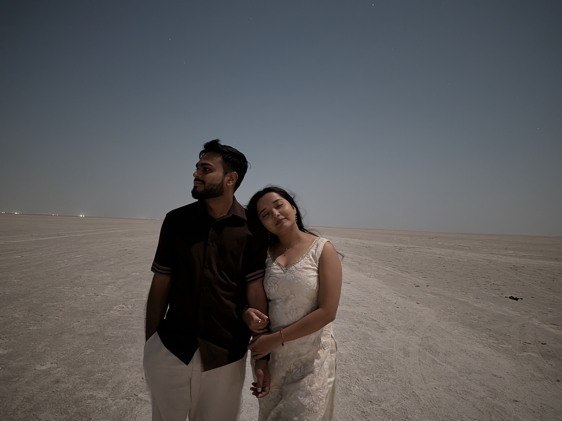Neha and Kishan in a serene, quiet moment